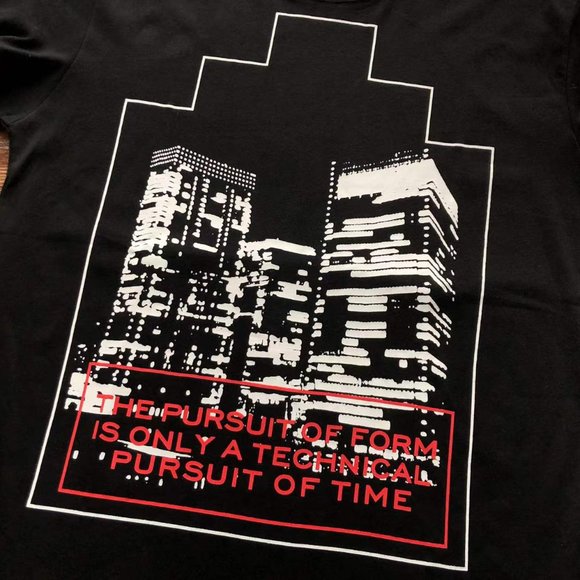 Cavermpt Black Short Sleeve City Skyscraper Print T-Shirt - Picture 9 of 15